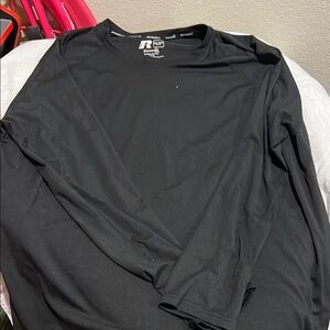 Russell Athletic Men's Black Long Sleeve Shirt